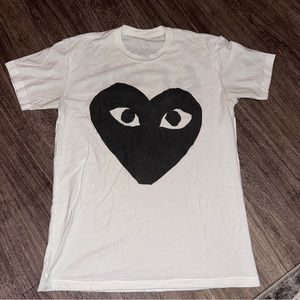 Rare Comme Des Fucdown Comme des Garçons play Double Side Inside Out T-shirt S